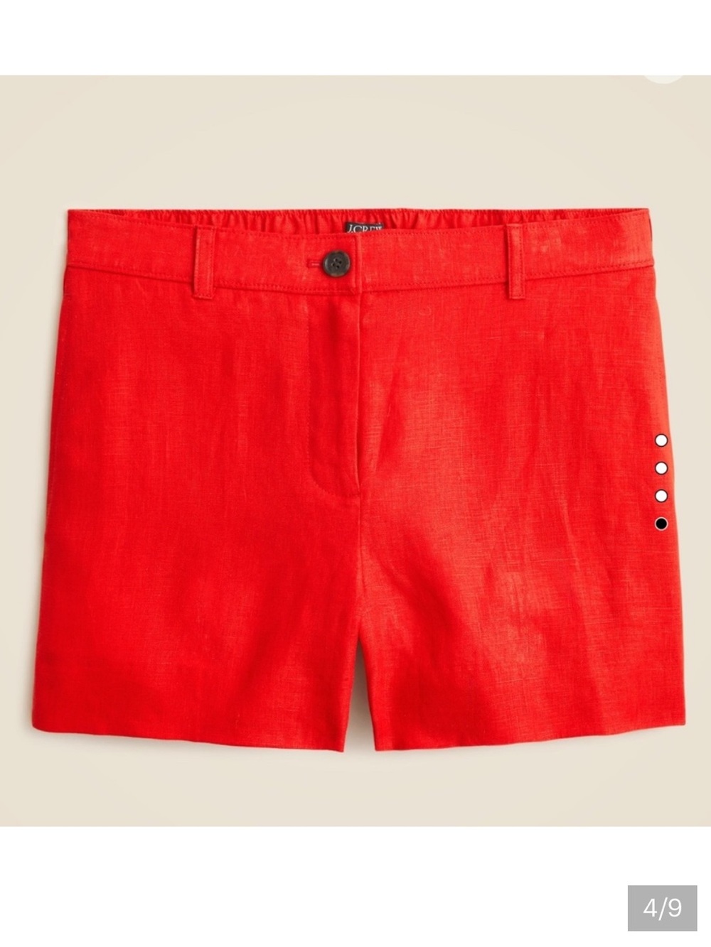 J Crew 3" Harbor Short in Linen